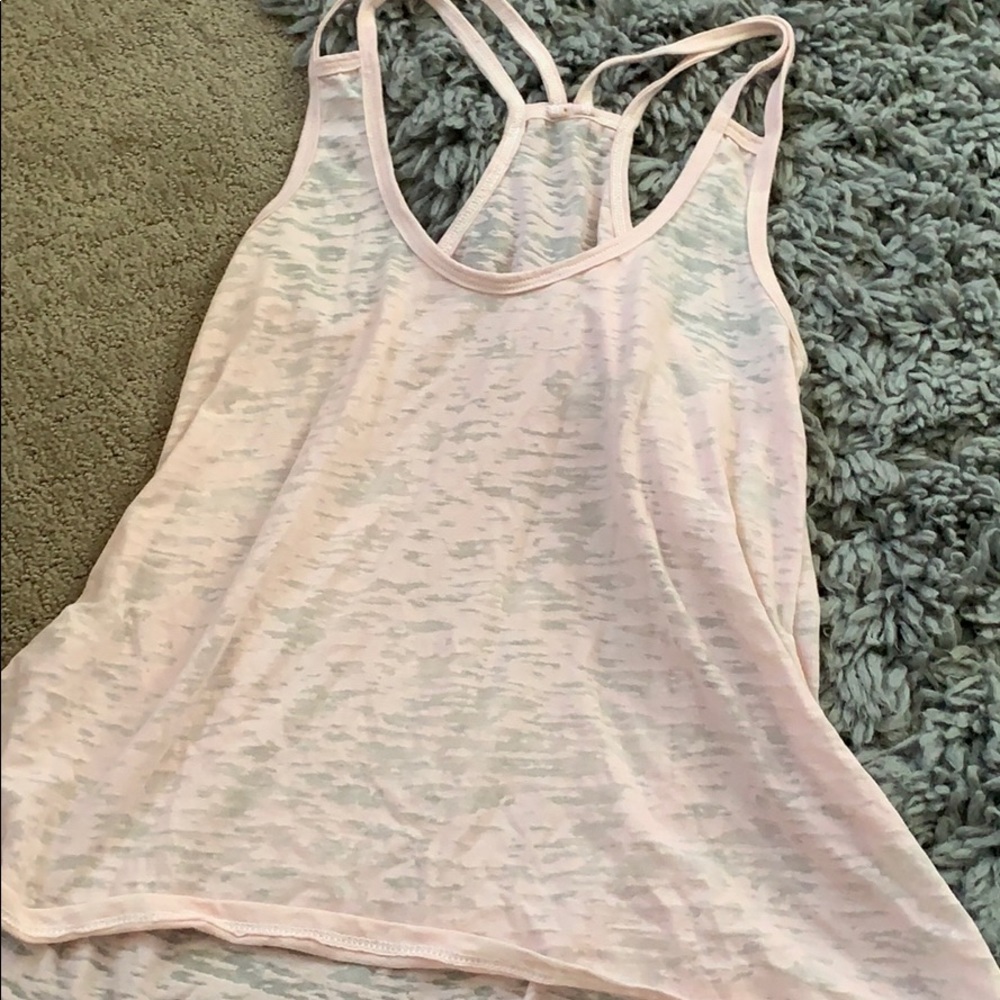 pink sheer tank